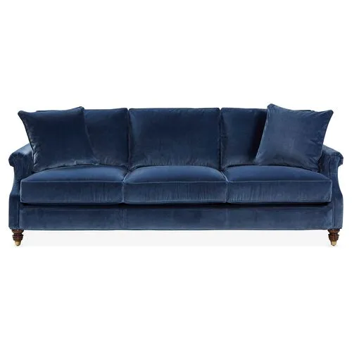 Webster Sofa - Marine Blue - Miles Talbott - Handcrafted