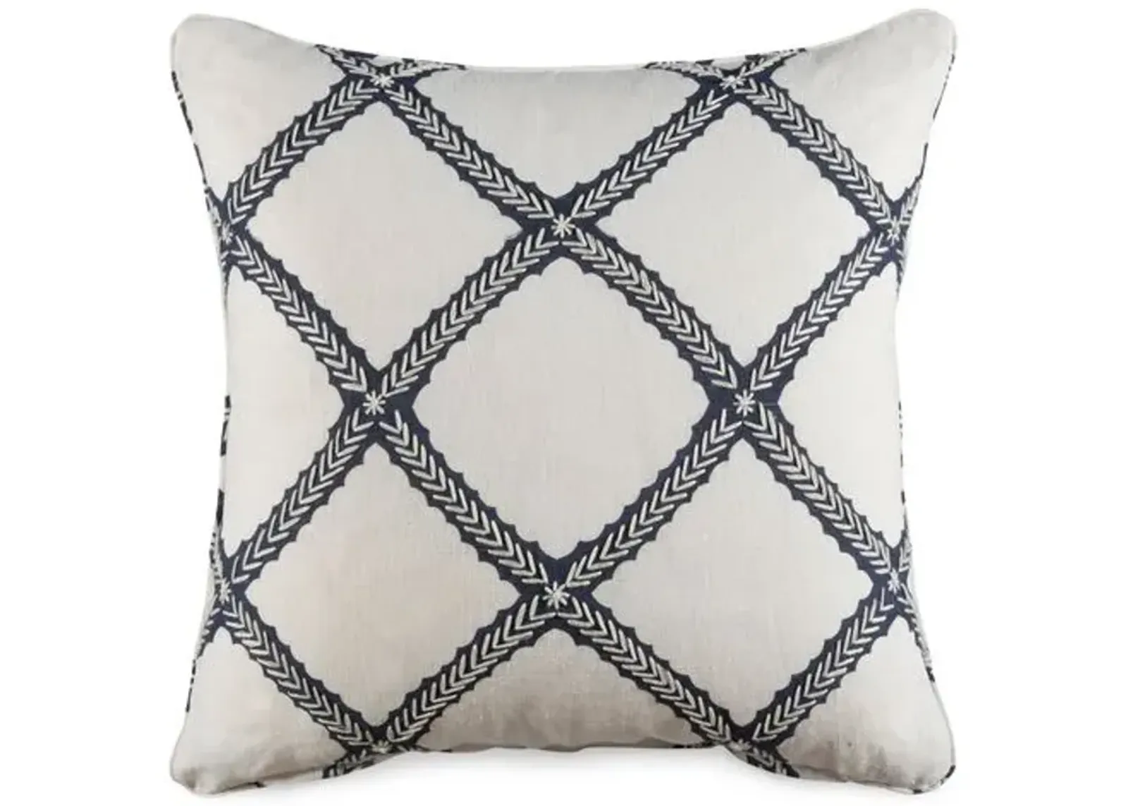 Majuli 19x19 Pillow - Navy Linen - Miles Talbott