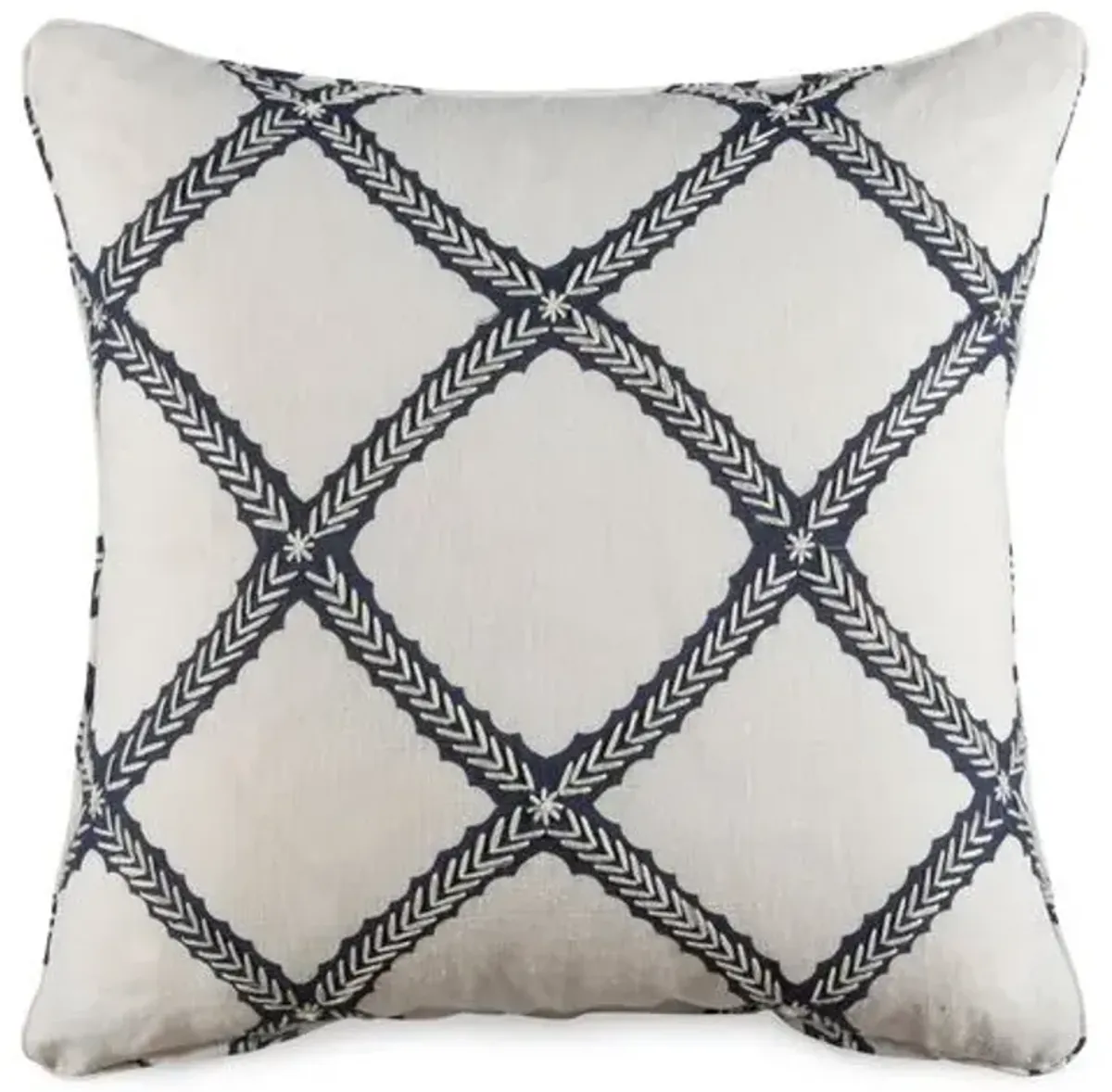 Majuli 19x19 Pillow - Navy Linen - Miles Talbott