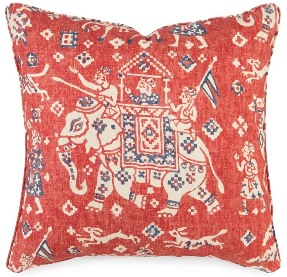 Aralm 19x19 Pillow, Flame Linen