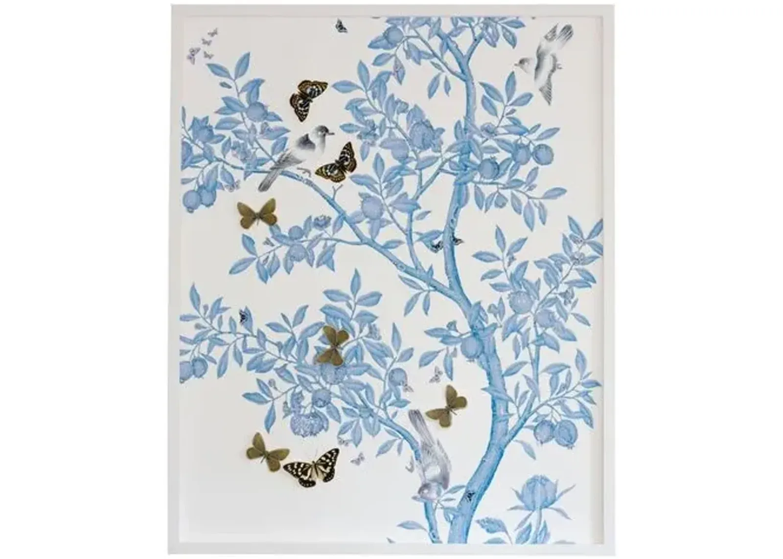 Dawn Wolfe - Dimensional Chinoiserie: Blue On White - Dawn Wolfe Design