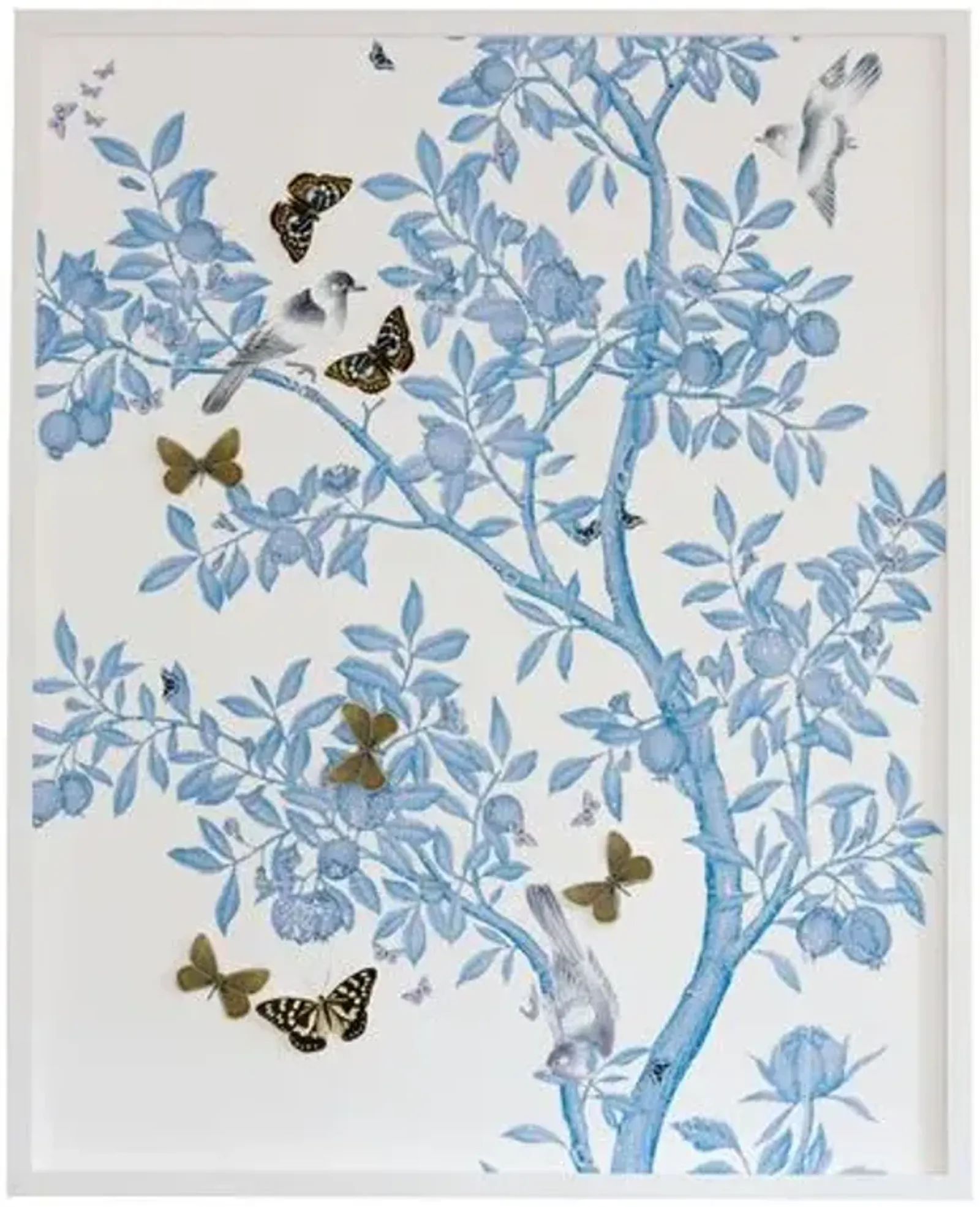 Dawn Wolfe - Dimensional Chinoiserie: Blue On White - Dawn Wolfe Design