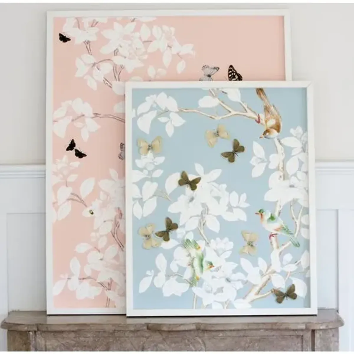 Dawn Wolfe - Dimensional Chinoiserie: Pale Blue - Dawn Wolfe Design