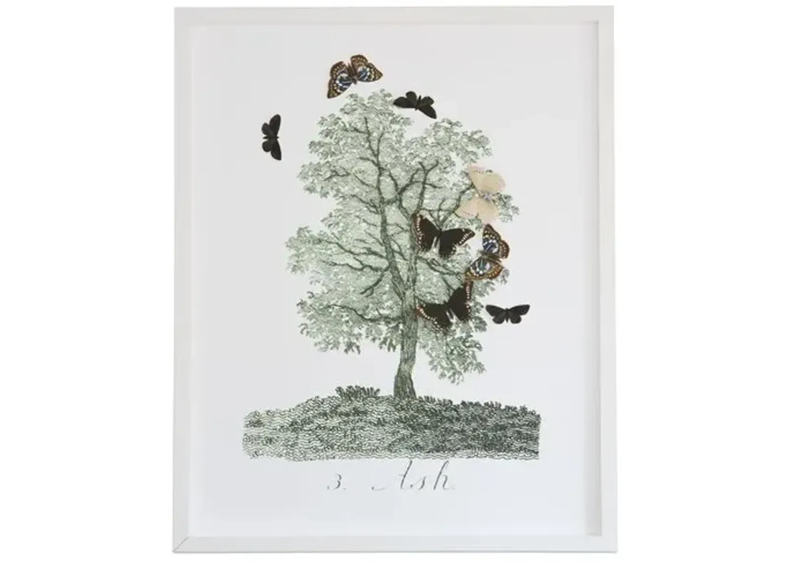 Dawn Wolfe - Tree w/Butterfly Cutouts: Ash - Dawn Wolfe Design - Green