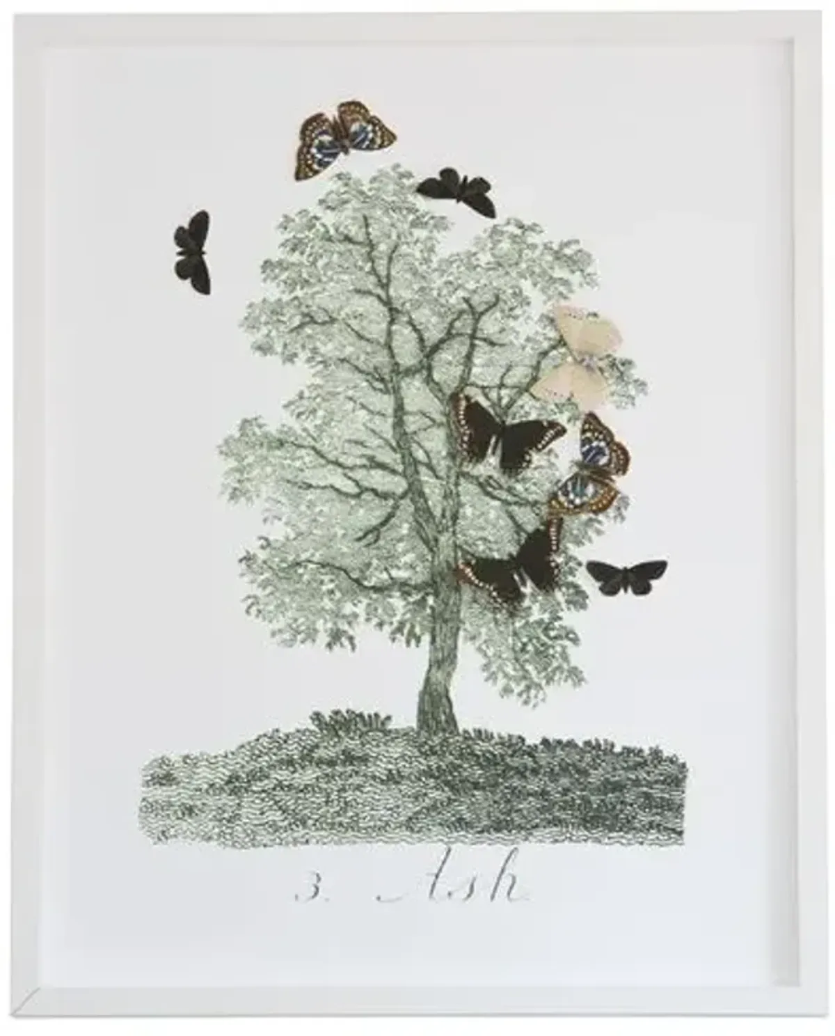 Dawn Wolfe - Tree w/Butterfly Cutouts: Ash - Dawn Wolfe Design - Green