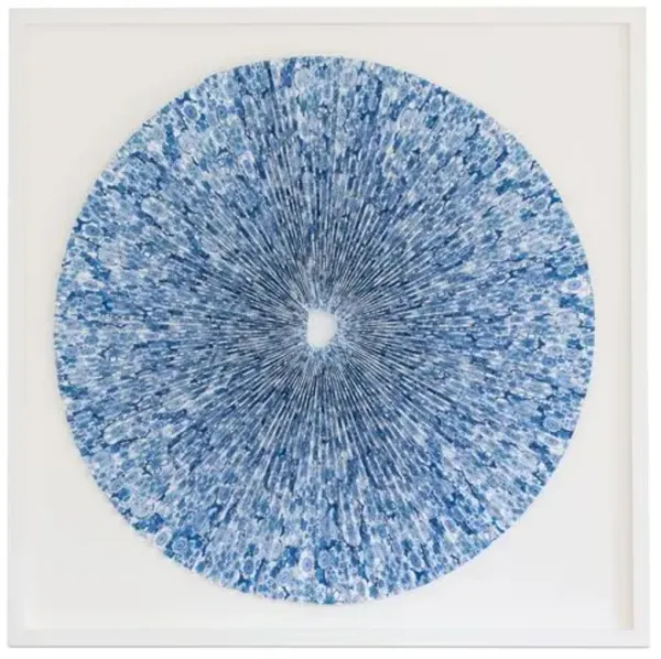 Dawn Wolfe - Pleated Indigo Flowers - Dawn Wolfe Design - Blue