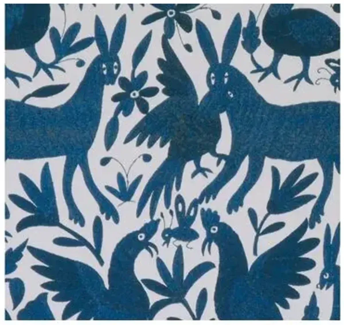 Dawn Wolfe - Turquoise Otomi - Dawn Wolfe Design - Blue