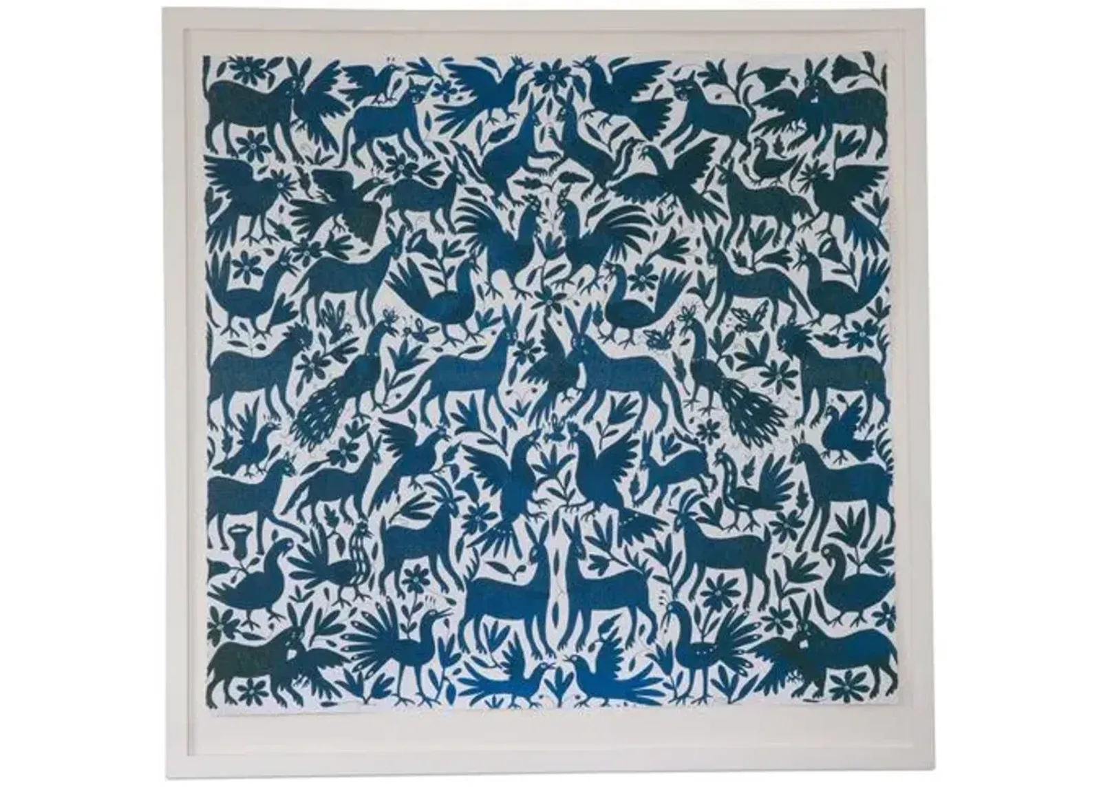 Dawn Wolfe - Turquoise Otomi - Dawn Wolfe Design - Blue