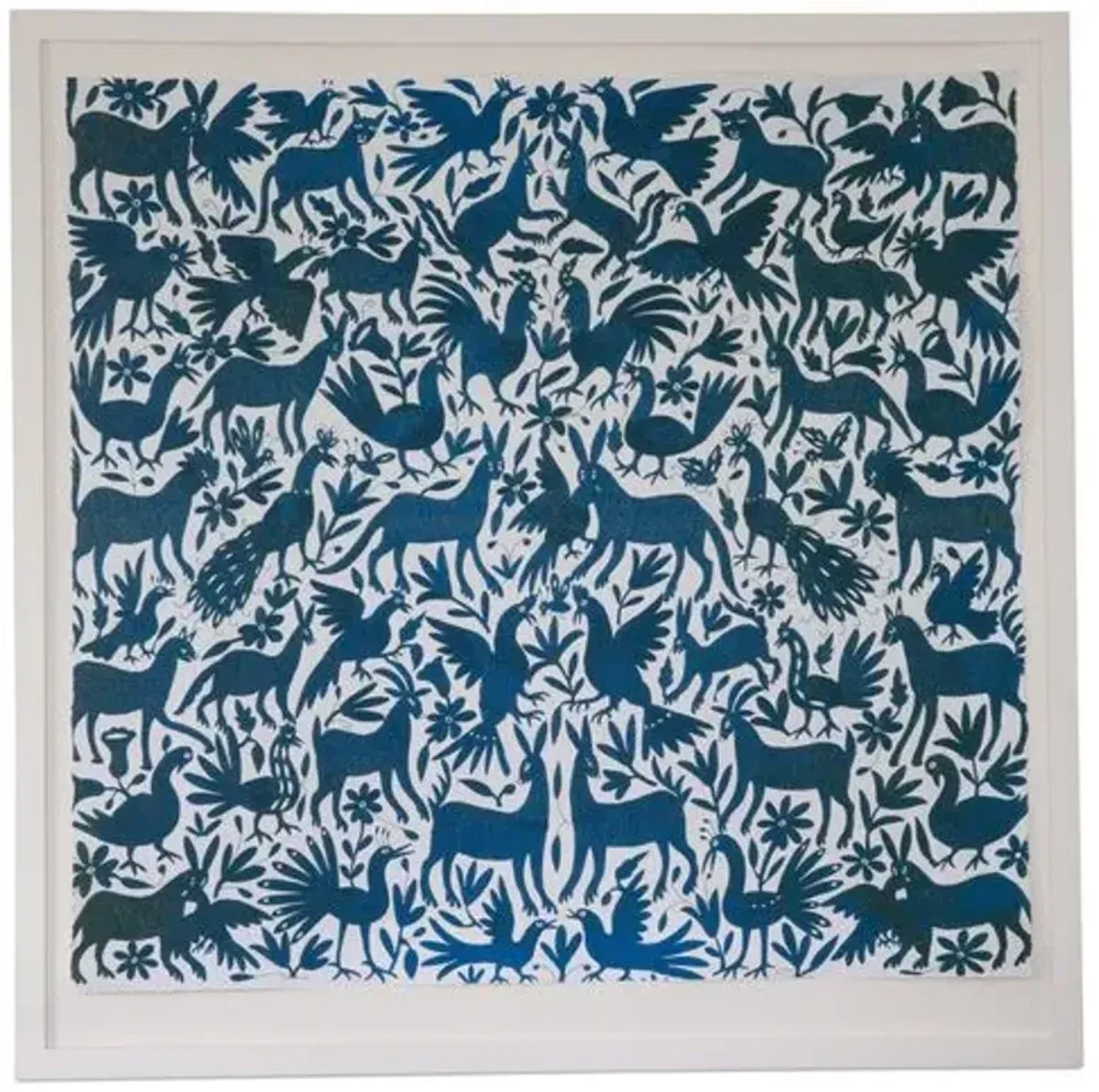 Dawn Wolfe - Turquoise Otomi - Dawn Wolfe Design - Blue