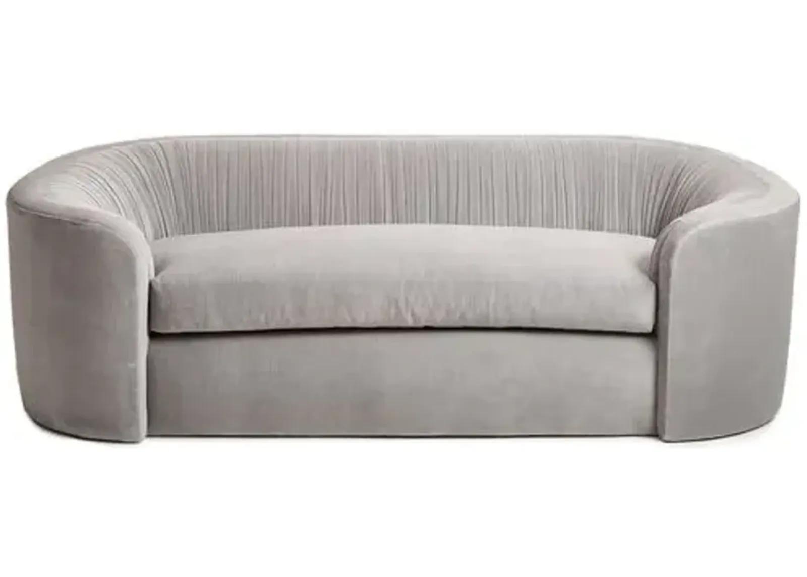 Clio Velvet Ruched Sofa