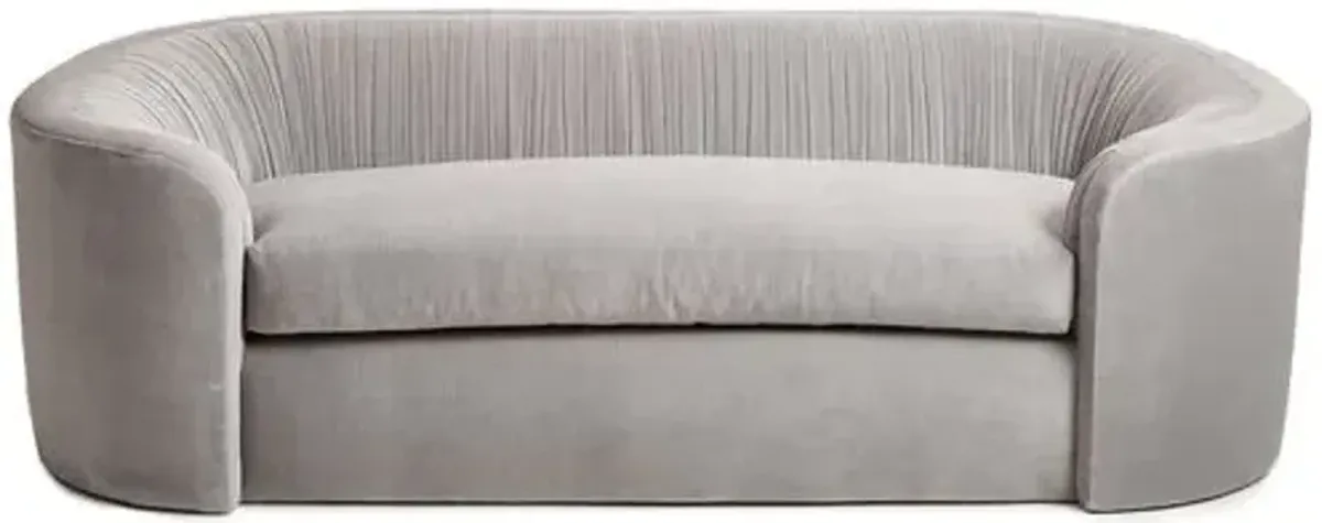 Clio Velvet Ruched Sofa