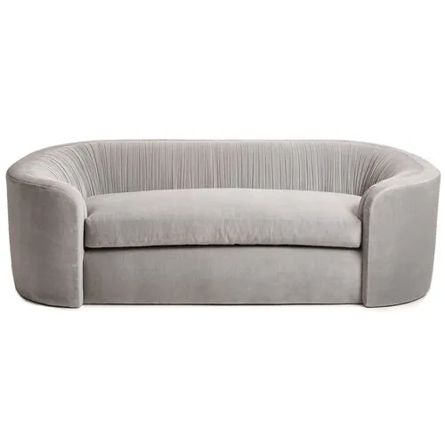 Clio Velvet Ruched Sofa