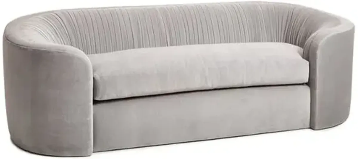 Clio Velvet Ruched Sofa