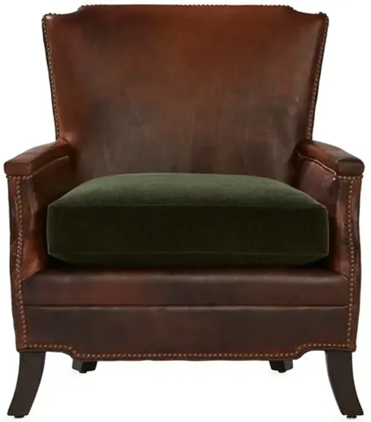 Gerry Club Chair - Cocoa Leather - Massoud