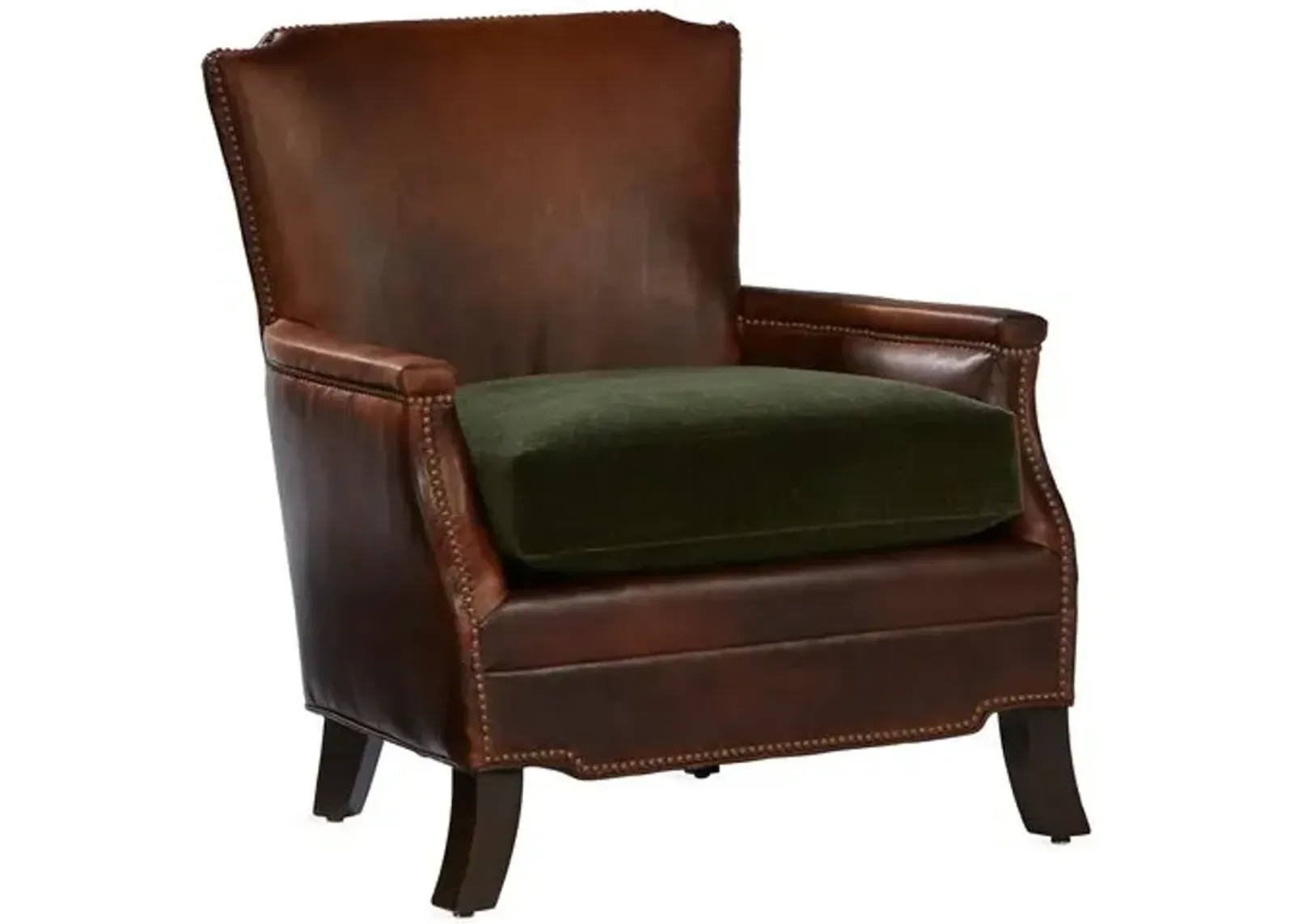 Gerry Club Chair - Cocoa Leather - Massoud