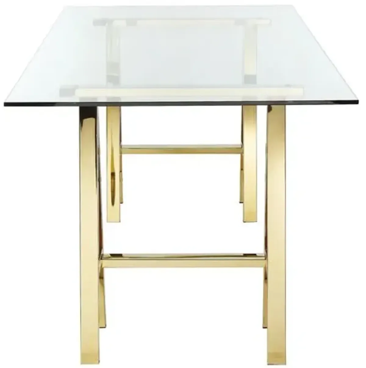 Brady Desk - Polished Gold