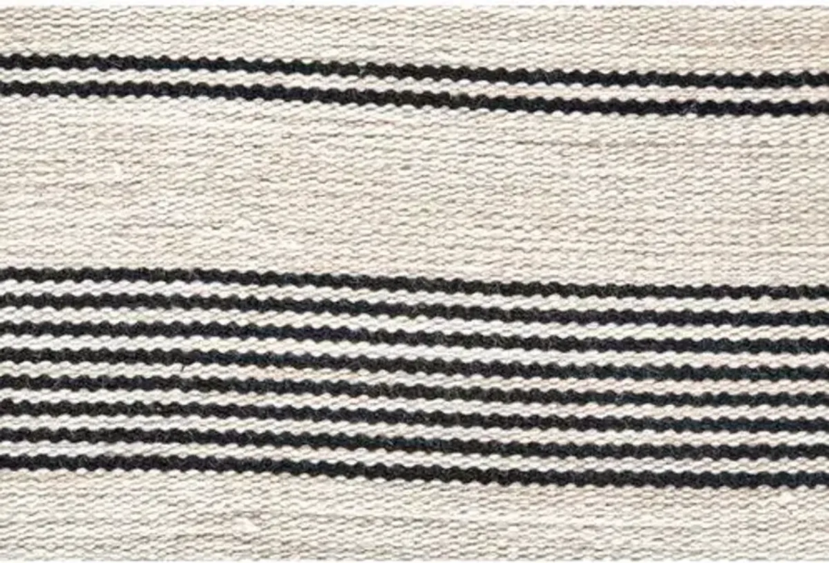 Gilford Outdoor Rug - Black/White - Black