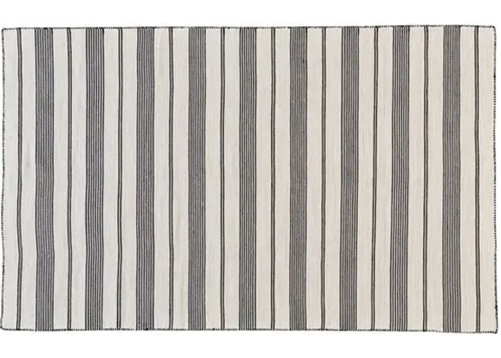 Gilford Outdoor Rug - Black/White - Black