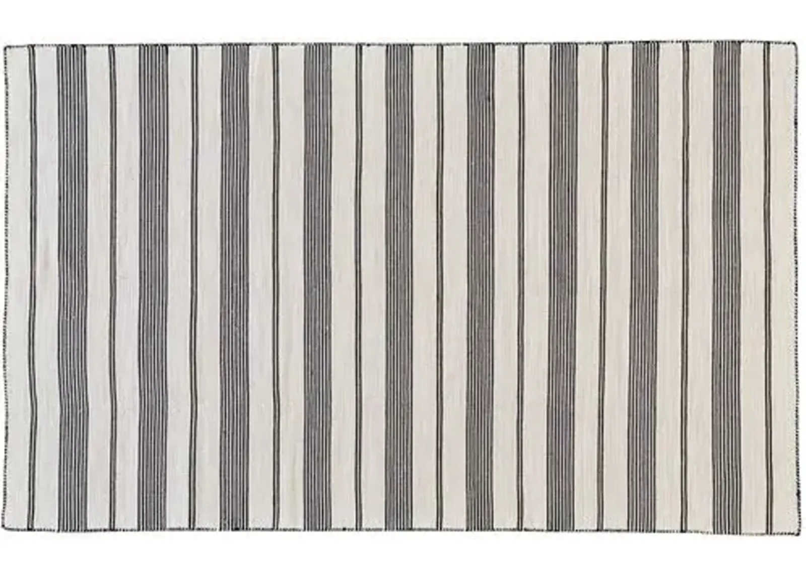 Gilford Outdoor Rug - Black/White - Black