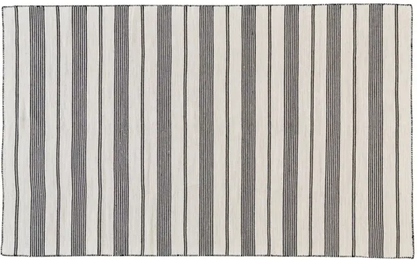 Gilford Outdoor Rug, Black/White