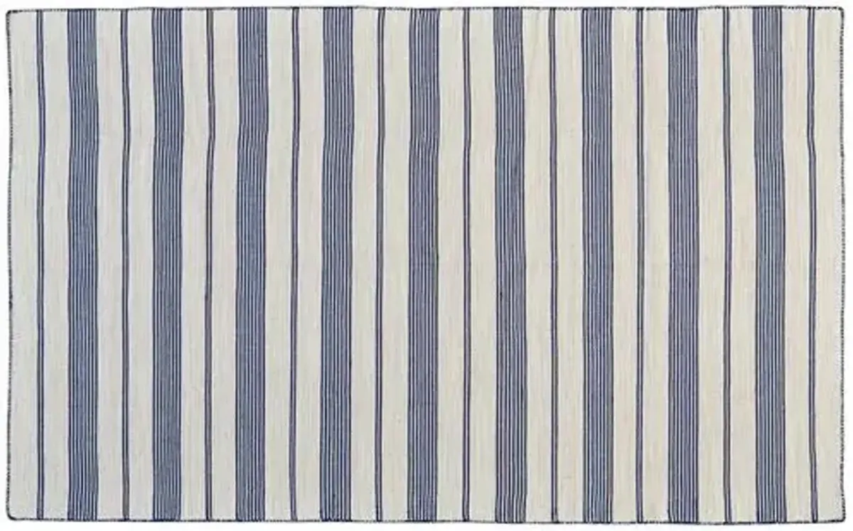 Gilford Outdoor Rug - Navy/White - Blue - Blue