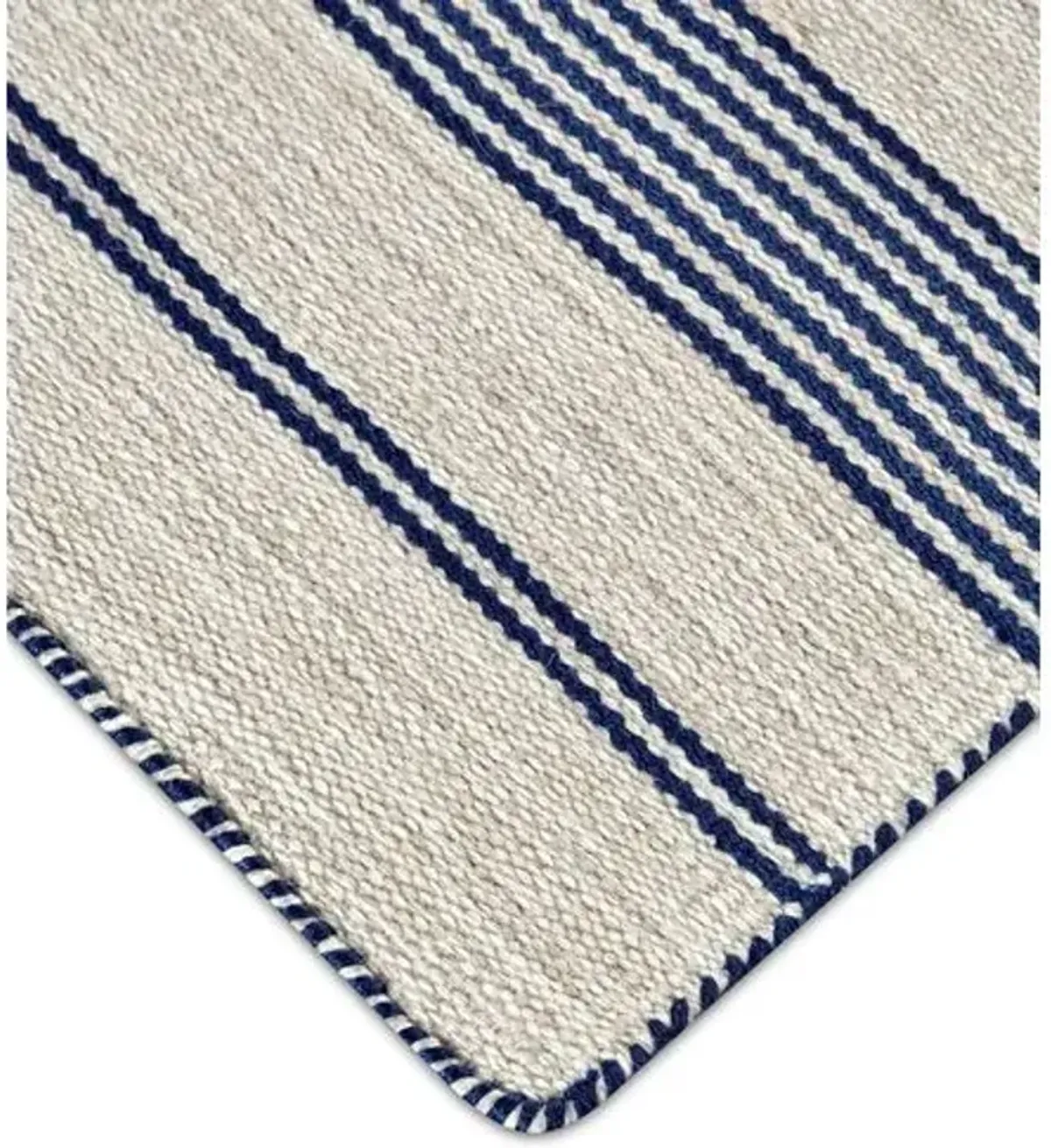 Gilford Outdoor Rug - Navy/White - Blue - Blue