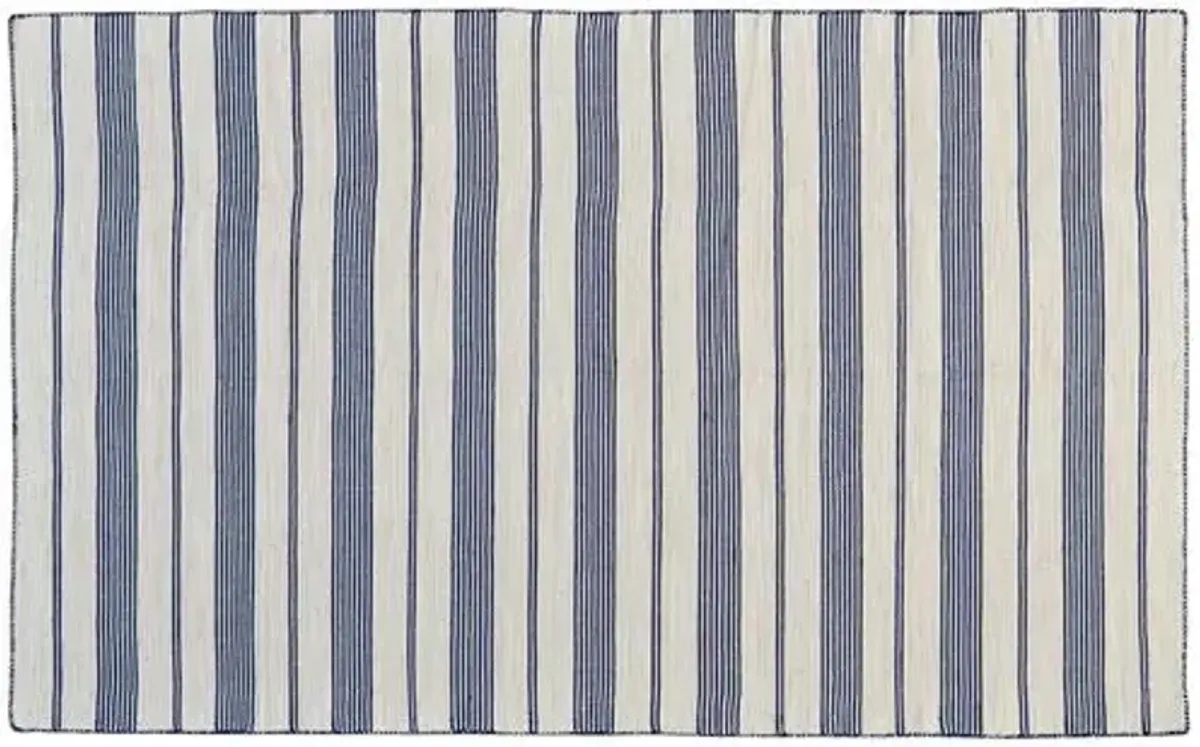 Gilford Outdoor Rug - Navy/White - Blue - Blue