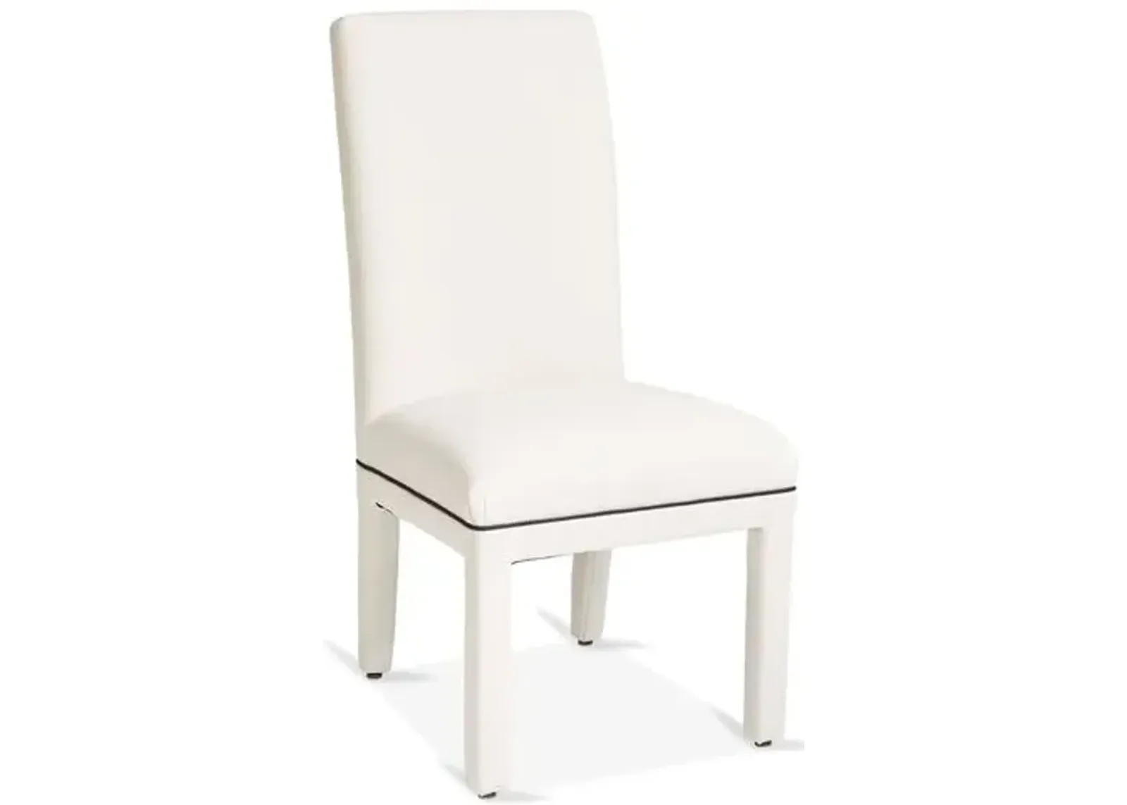 Monroe Side Chair - Contrast Welt Crypton - White