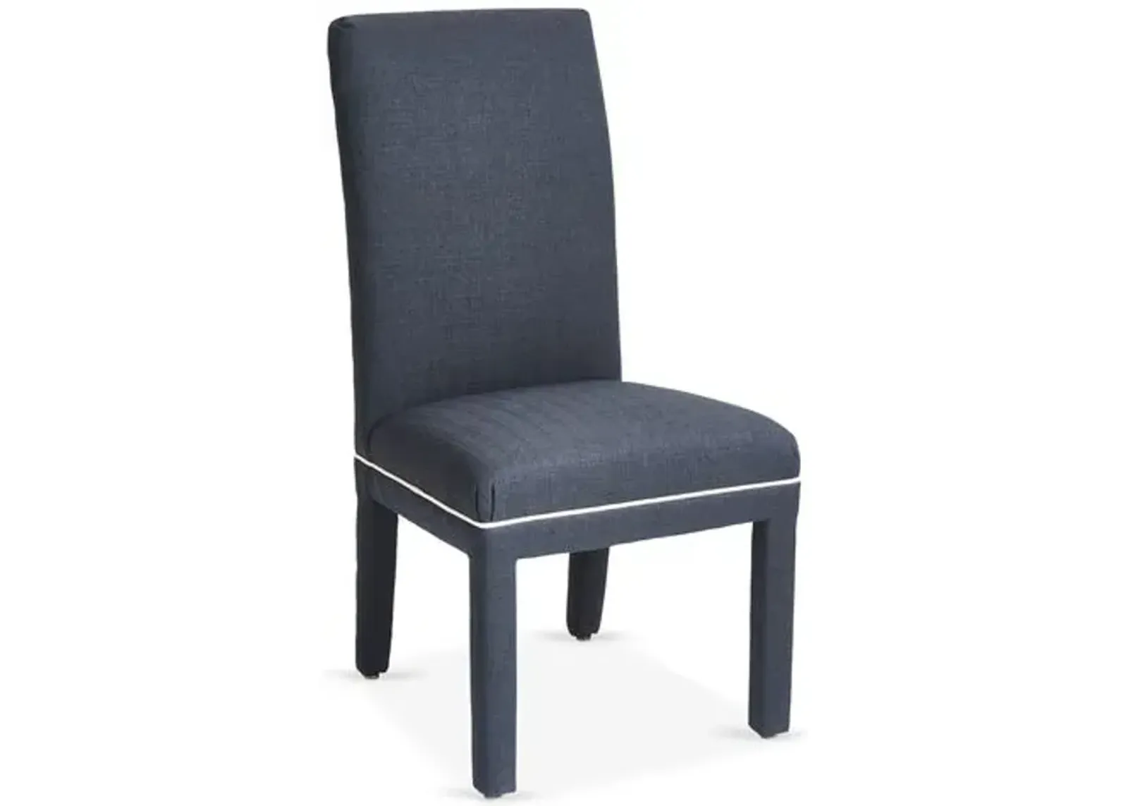 Monroe Side Chair - Contrast Welt Crypton - Blue