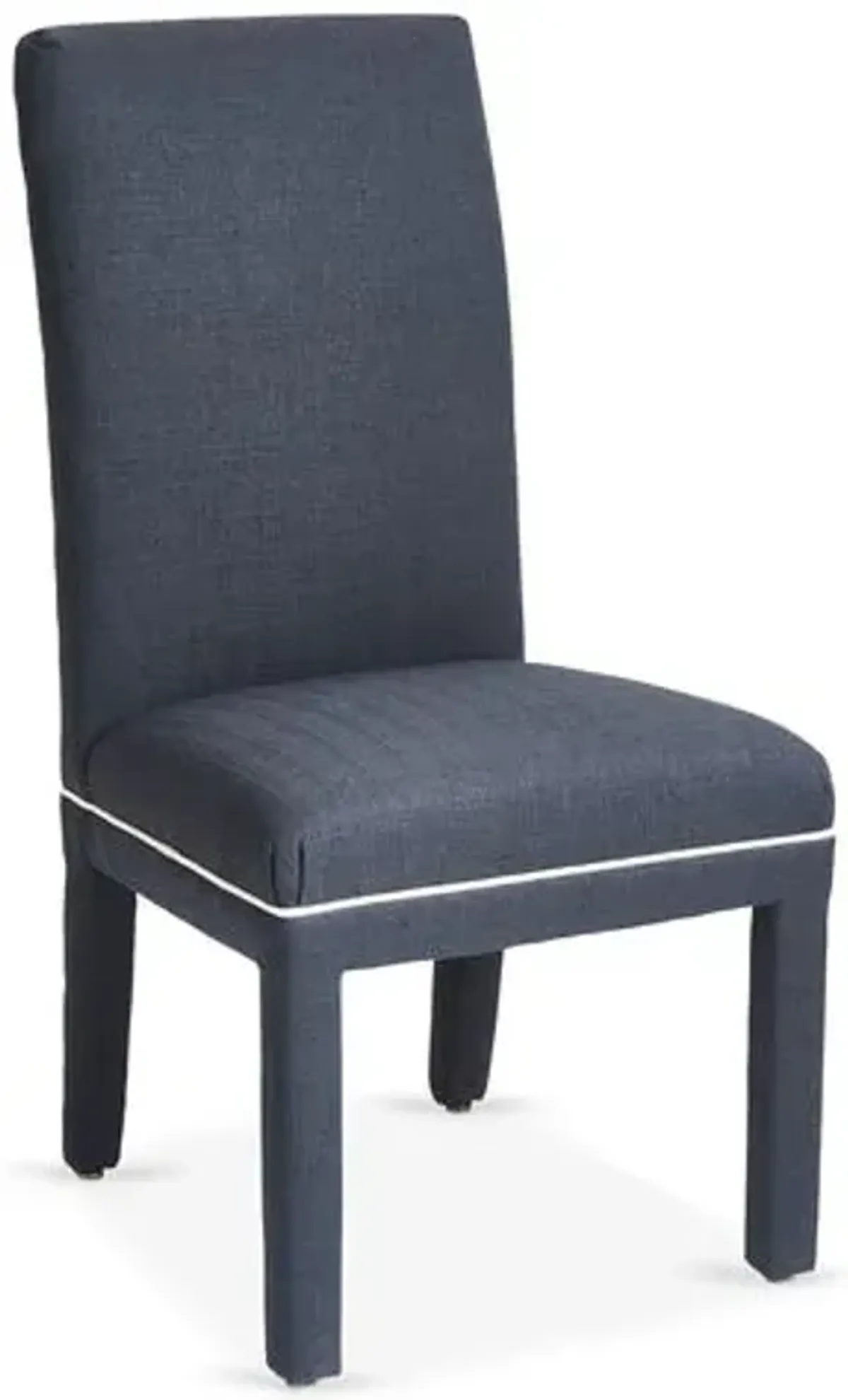 Monroe Side Chair - Contrast Welt Crypton - Blue