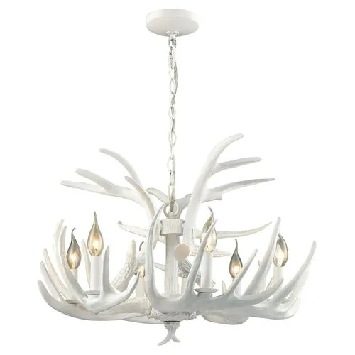 Big Sky 6-Light Chandelier - White