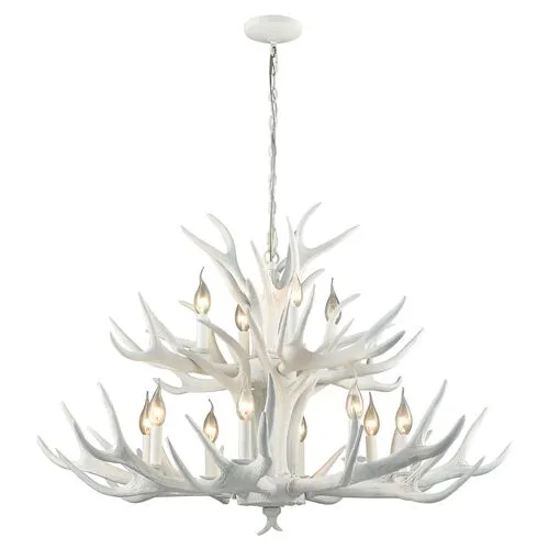 Big Sky 12-Light Chandelier - White