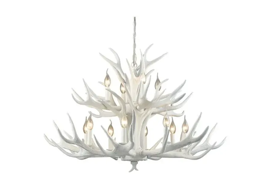 Big Sky 12-Light Chandelier - White