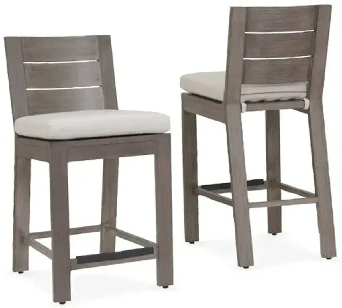 Farren Outdoor Barstool - Canvas Sunbrella - Gray