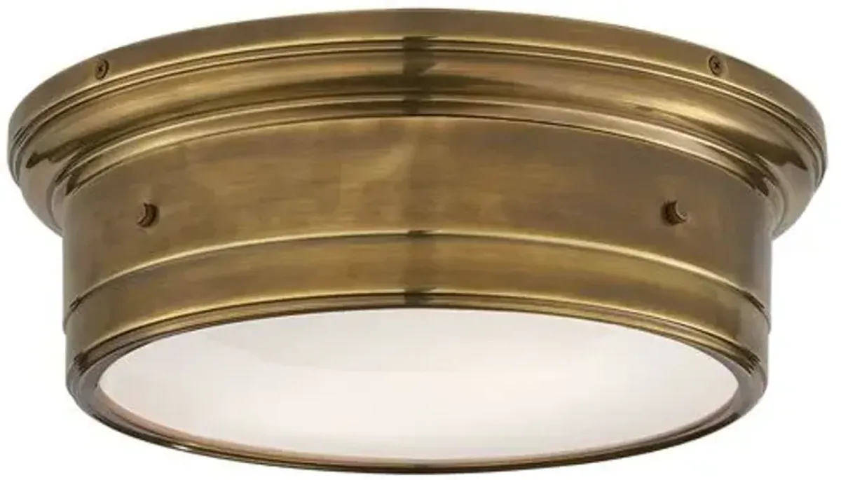 Visual Comfort - Siena Flush Mount - Antique Brass - Gold