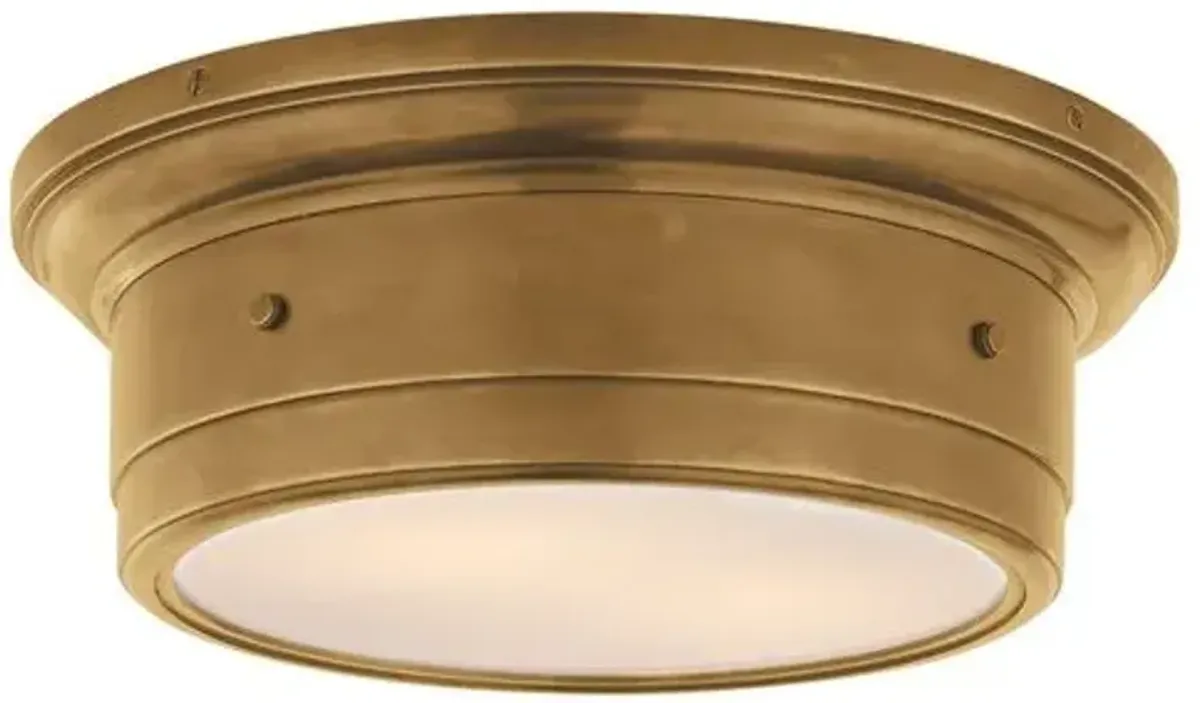 Visual Comfort - Siena Flush Mount - Antique Brass - Gold