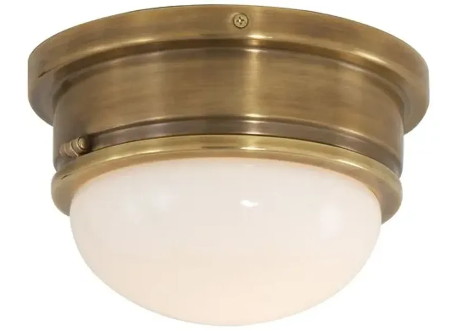 Visual Comfort - Marine Flush Mount - Antique Brass - Gold