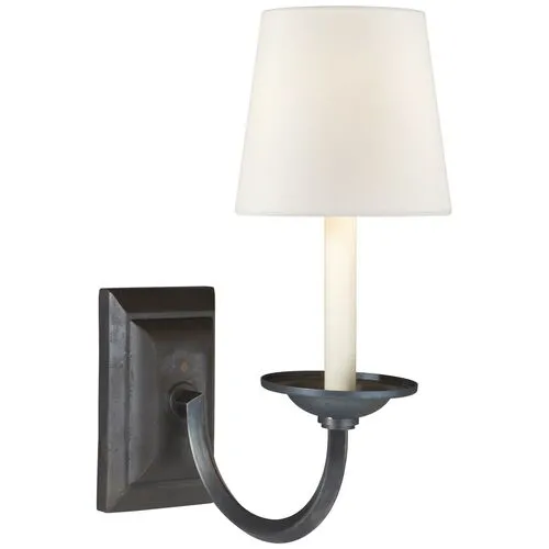 Visual Comfort - Flemish Sconce - Aged Iron - Black