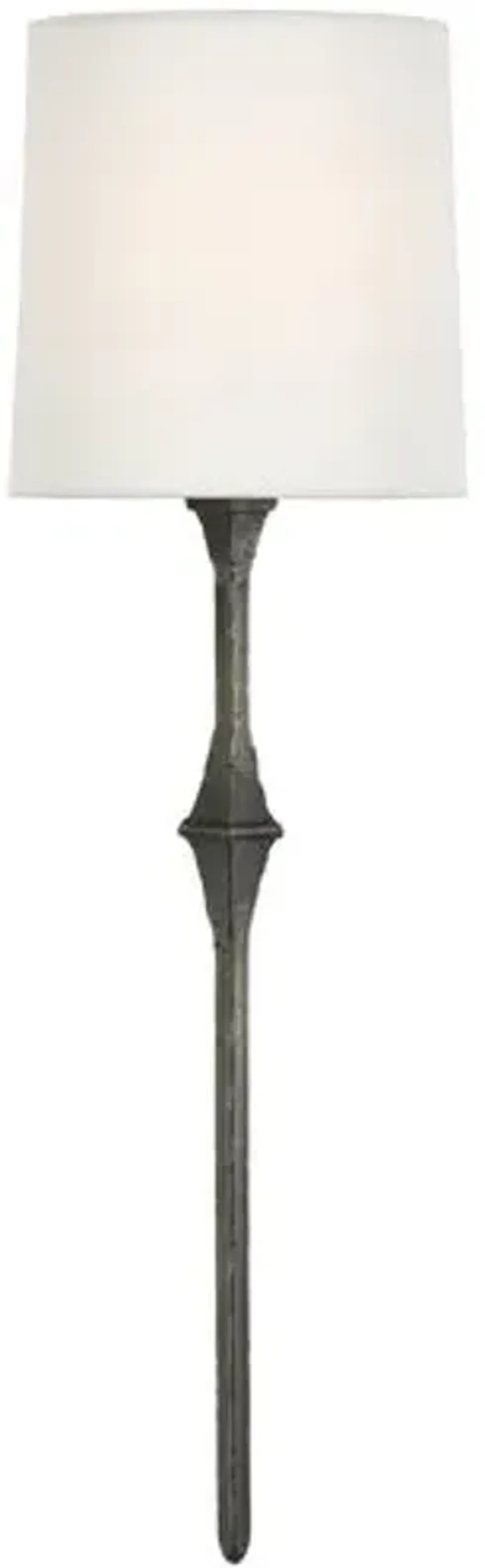 Visual Comfort - Dauphine Sconce - Aged Iron - Black