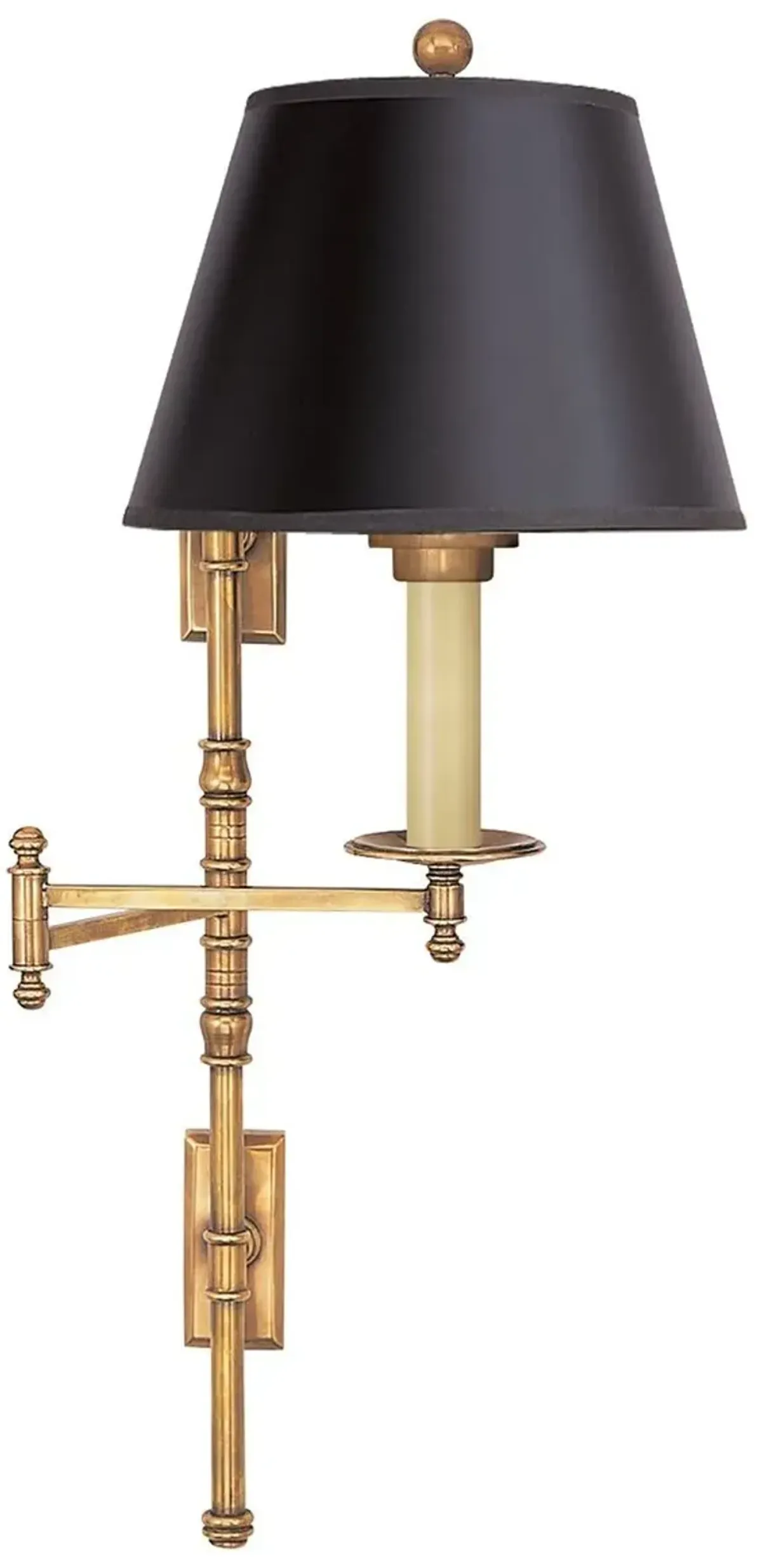 Visual Comfort - Dorchester Swing-Arm Sconce - Antique Brass - Gold