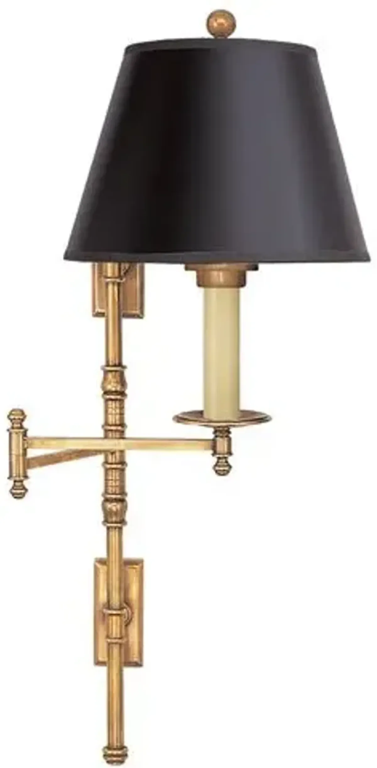 Visual Comfort - Dorchester Swing-Arm Sconce - Antique Brass - Gold