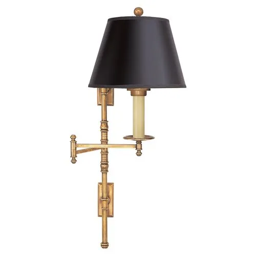 Visual Comfort - Dorchester Swing-Arm Sconce - Antique Brass - Gold