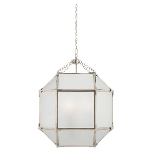 Visual Comfort - Morris Lantern - Nickel/Frosted - Silver