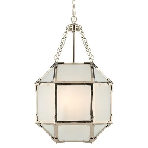 Visual Comfort - Morris Lantern - Nickel/Frosted - Silver