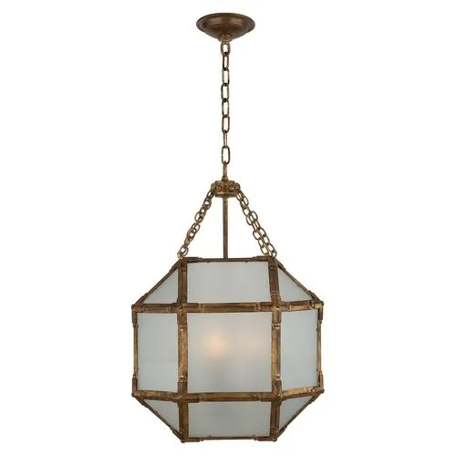 Visual Comfort - Morris Lantern - Antiqued Gold/Frosted