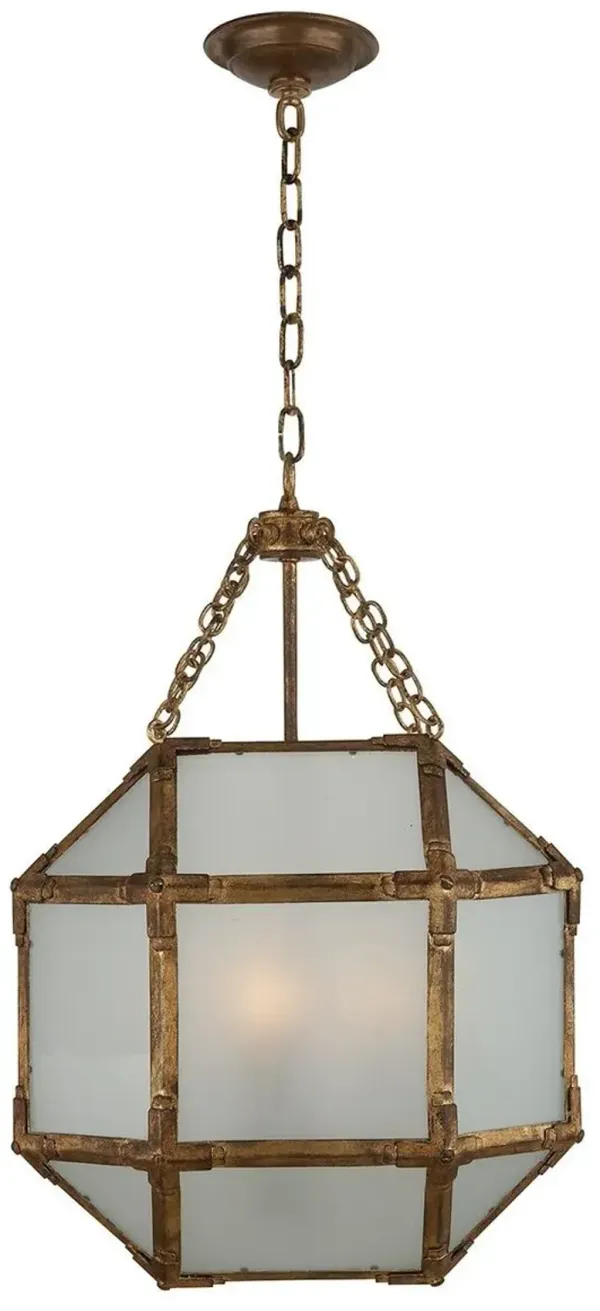 Visual Comfort - Morris Lantern - Antiqued Gold/Frosted