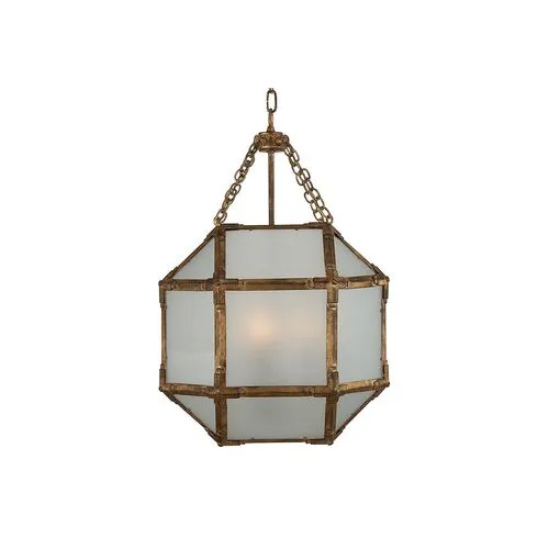 Visual Comfort - Morris Lantern - Antiqued Gold/Frosted