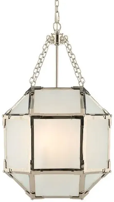 Visual Comfort - Morris Lantern - Nickel/Frosted - Silver