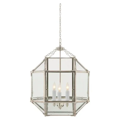 Visual Comfort - Morris Lantern - Nickel/Clear - Silver