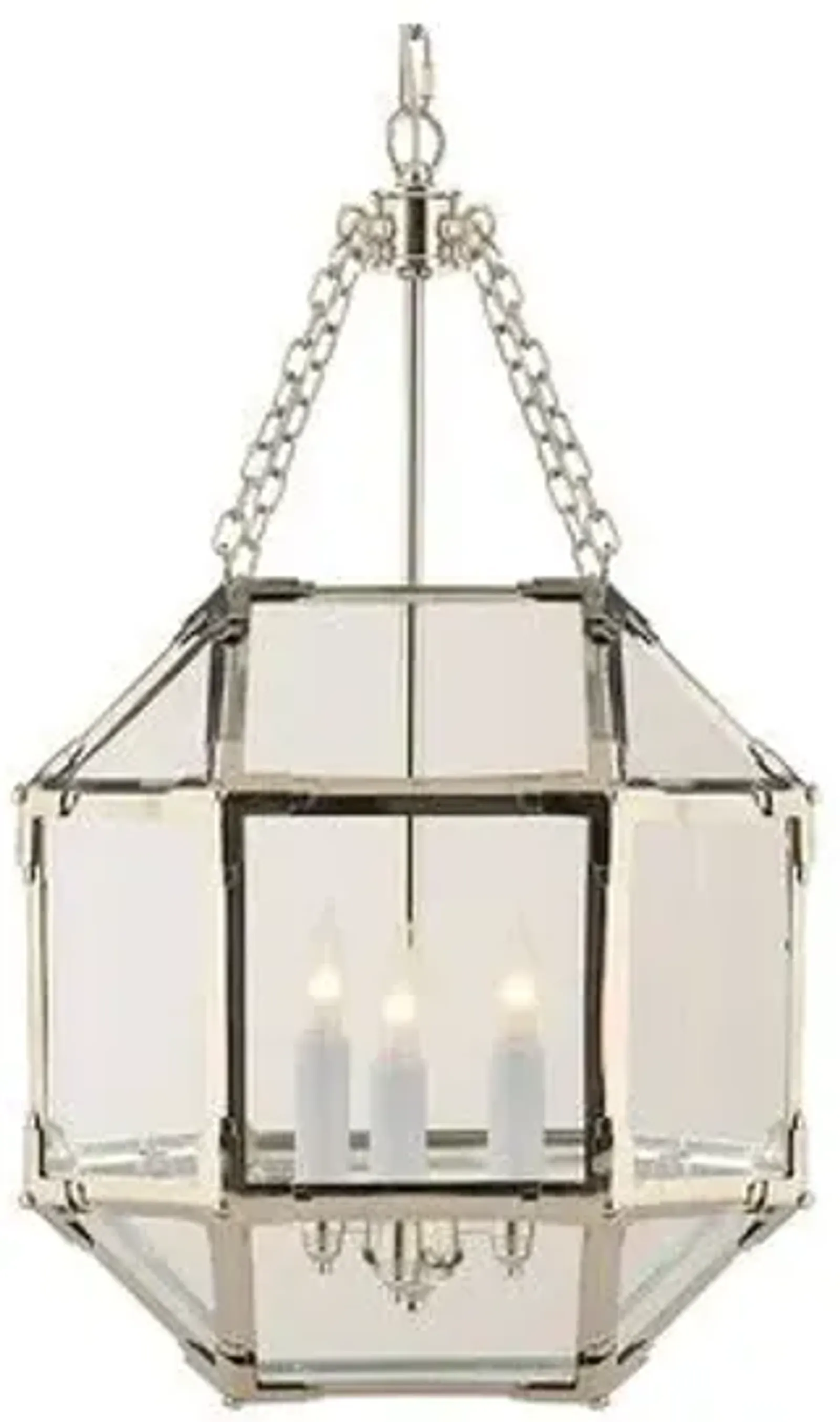 Visual Comfort - Morris Lantern - Nickel/Clear - Silver